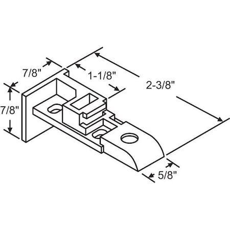 Strybuc Balance Top Sash Guide 60-684A
